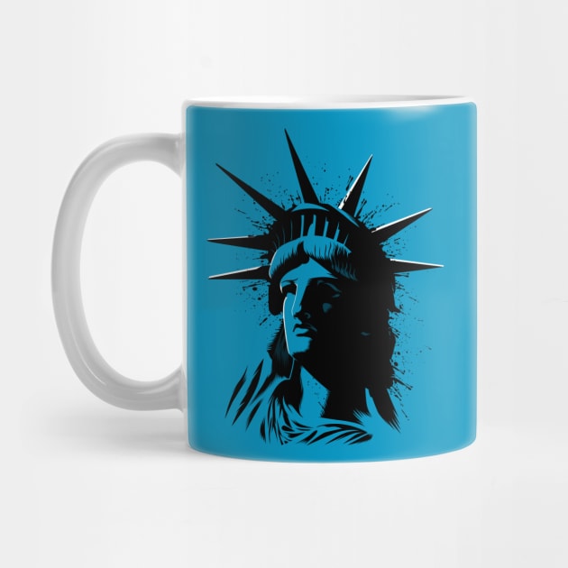 Splatter Statue of Liberty by albertocubatas